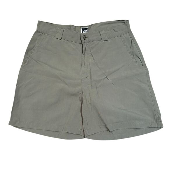 Men's The North Face Nylon Shorts, Green, Size 34, EUC - Picture 1 of 4